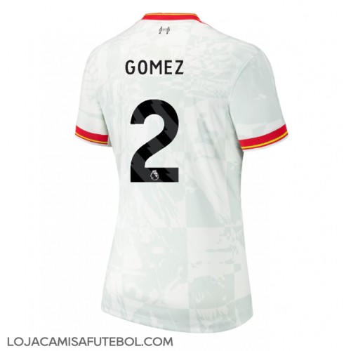 Camisa de Futebol Liverpool Joe Gomez #2 Equipamento Alternativo Mulheres 2024-25 Manga Curta